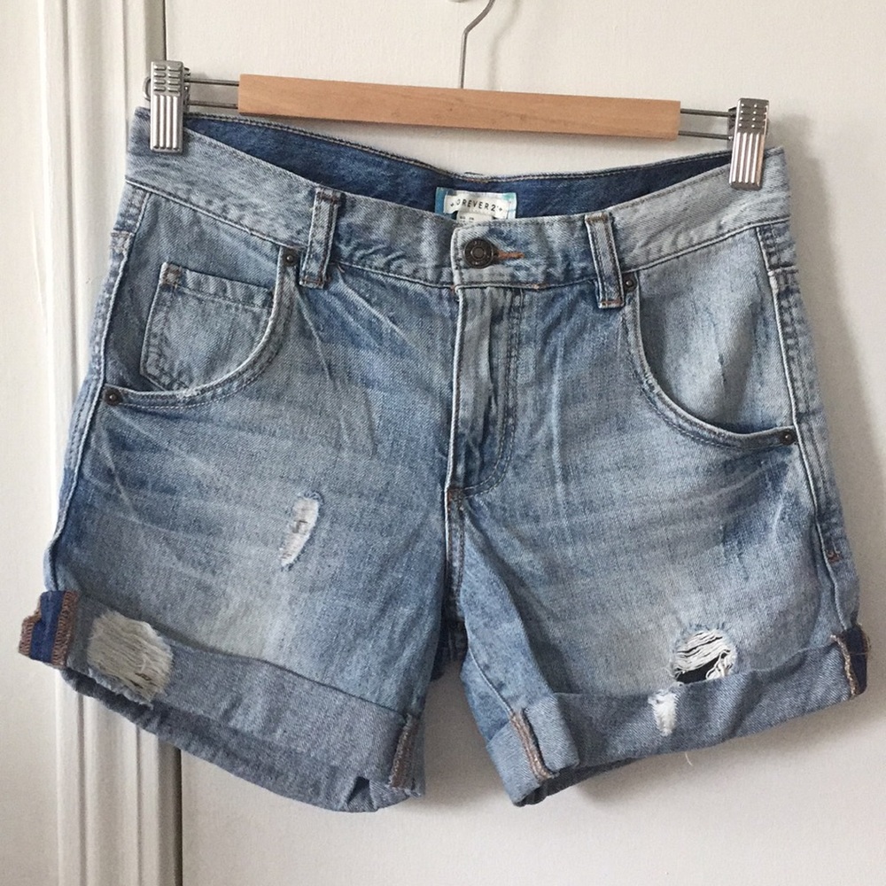 Forever 21 high waisted denim shorts